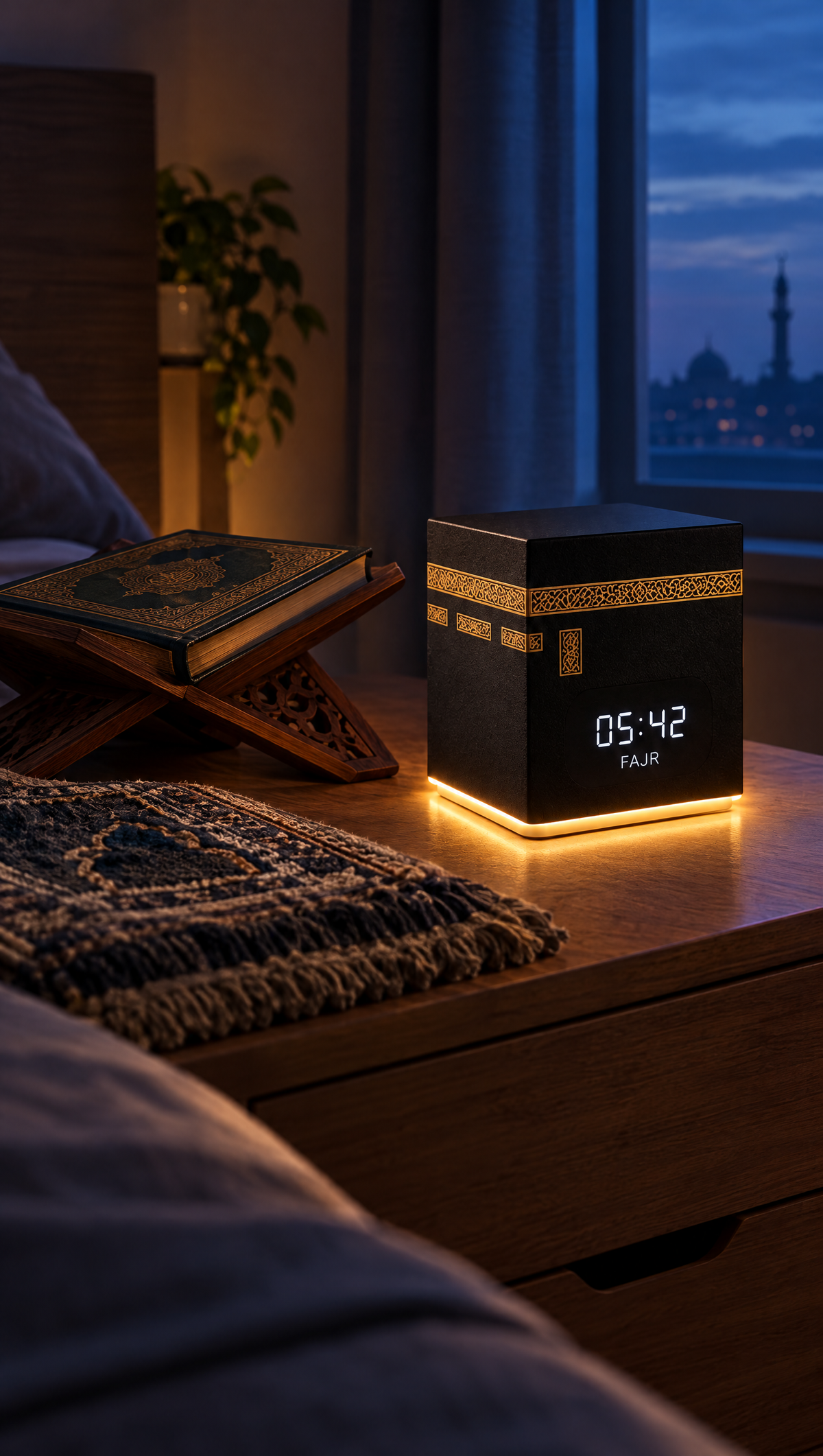 SAHAR sur une table de nuit avant Fajr